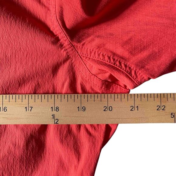 Duluth Womens Heirloom Gardening 7" Short Coveralls Stretch Carnation Red Size S - Picture 10 of 11
